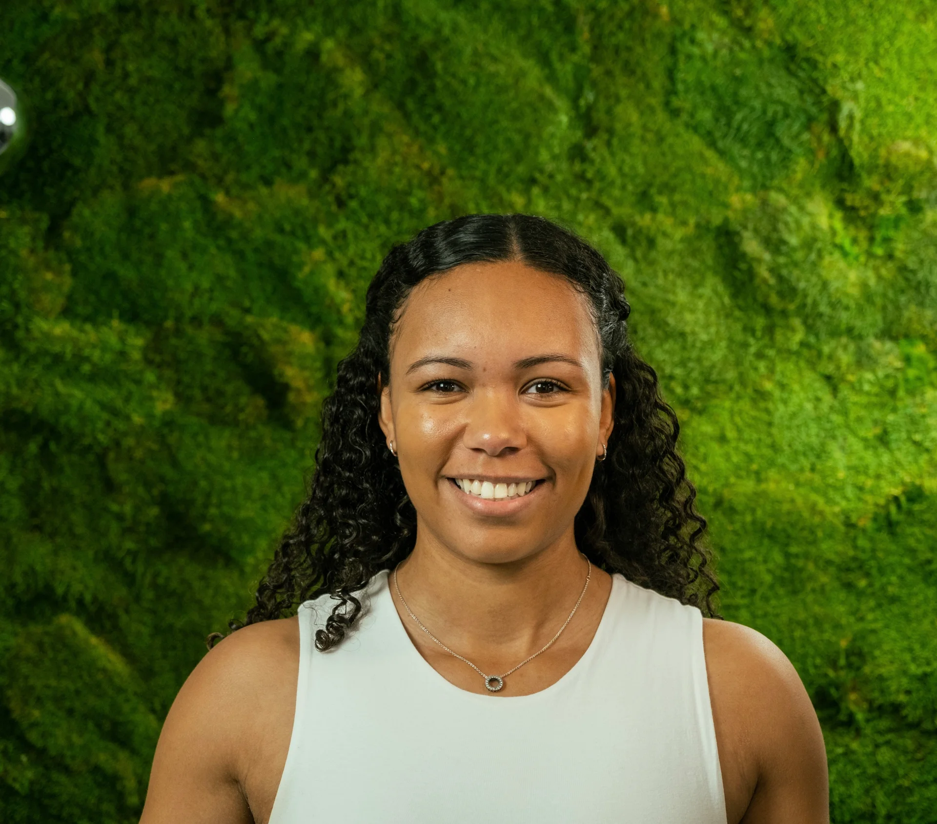 Dr. Danika Phillips smiling in clinic